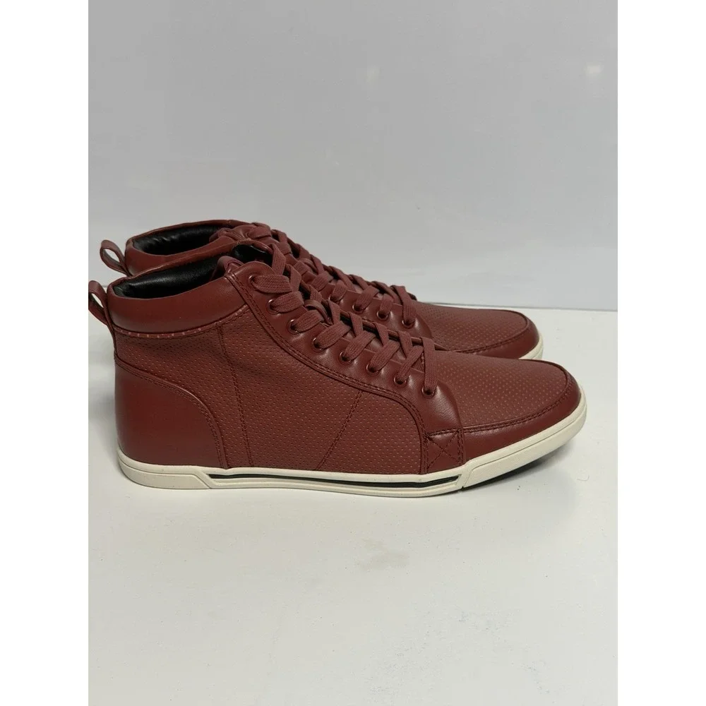 Aldo Kimmelman 82 Burgundy Hightop Men Shoe Size 8 New